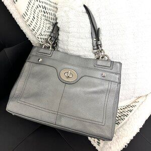 Coach Penelope Leather Bag - Silver